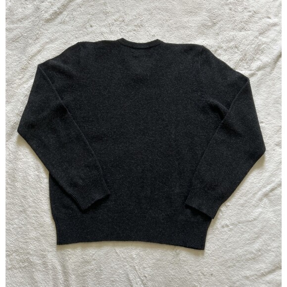Polo Ralph Lauren 100% Lambs Wool Italian Yarn Sweater Pullover Gray Size Large - Picture 7 of 7